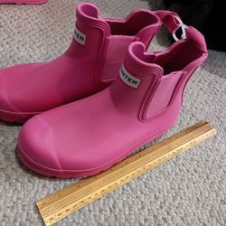 Hunter Youth Pink Rain Boots Size 5