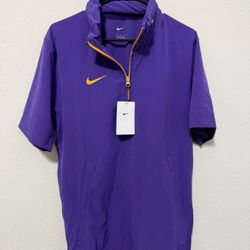 Nike Coaches 1/4 Zip Hooded SS Jacket Purple/yellow FJ9548-546 Size Small New