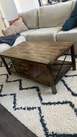 Rustic Wood Coffee Table