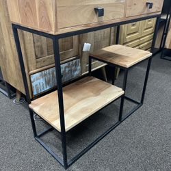 Console/cabinet With Drawers And Storage Space