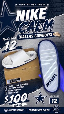 Nike Calm (Dallas Cowboys) 🤠 Men’s size 12 (New) $100