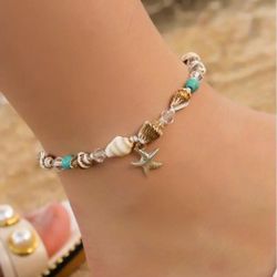 Star Fish Decor Anklet 