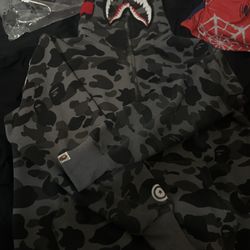 Grey Bape Zip up 