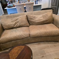 NUBUCK LEATHER CENTURY SOFA