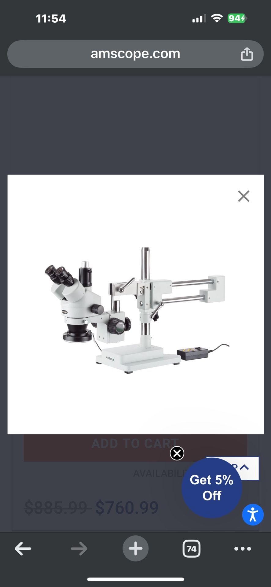 Amscope Trinocular With Accesories And 4k HDMi Camera