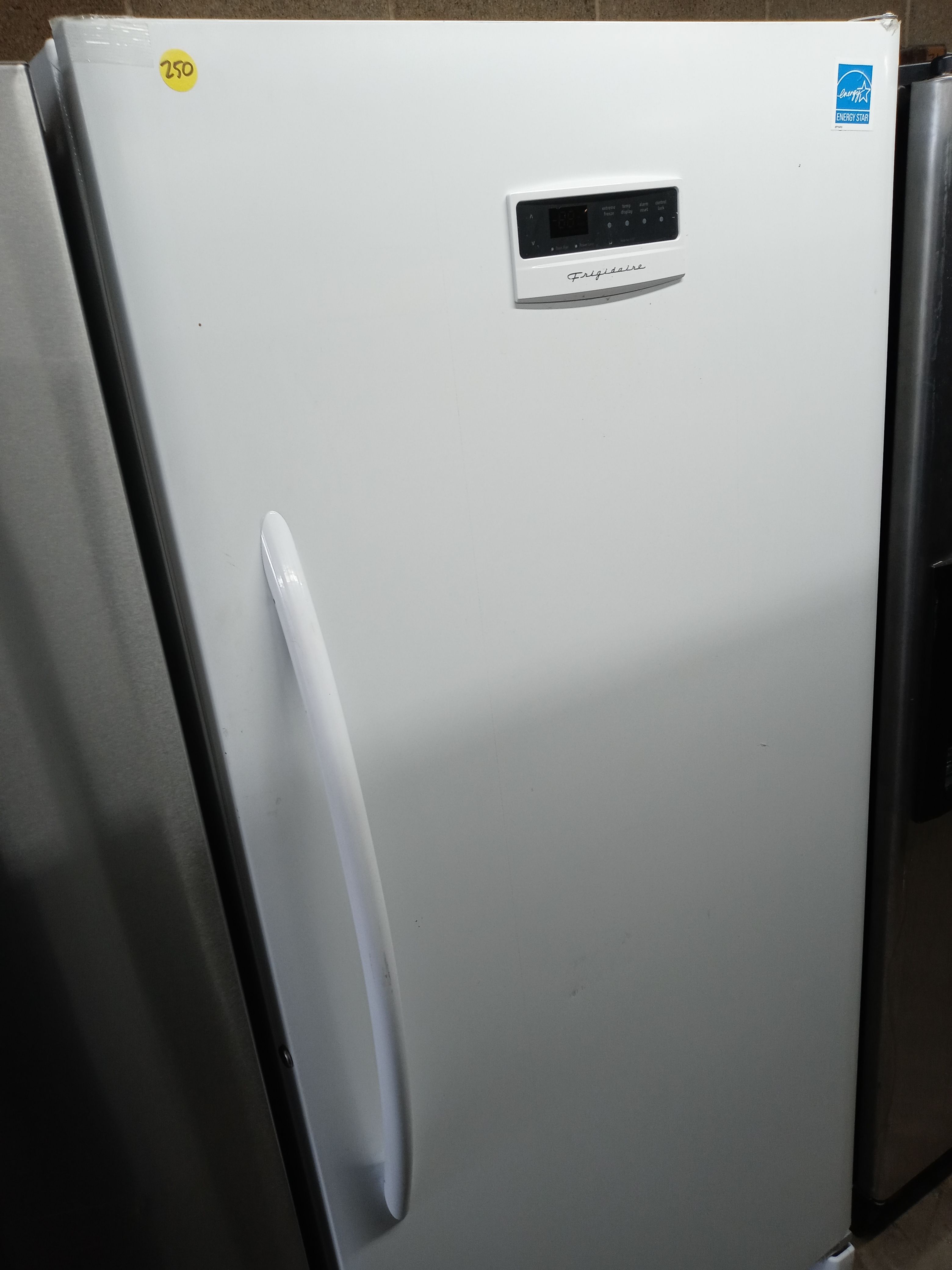 Frigidaire white upright freezer