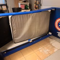 Captain Marble Twin Bed With Matress