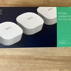 Eero Wifi System- Router + Extenders (4,500 Sq Ft)