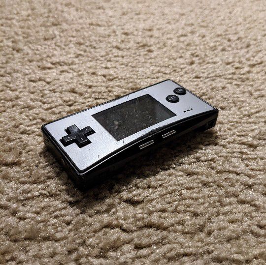 Nintendo Gameboy Micro Silver Black Console OXY-001 GBM w 