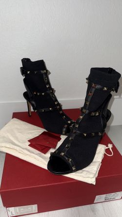 Valentino Garavani Rockstud Sock Bootie Black