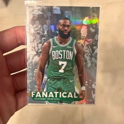 Tops Chrome Jalen Brown Fanatical Case Hit