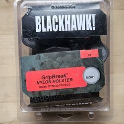 Blackhawk, GripBreak, Nylon Holster  Glock 17, 19, 22,23, 31,3 Black, Right
