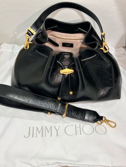 Jimmy Choo Cinch M Leather bucket bag