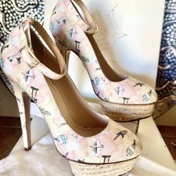 New In Box Charlotte Olympia Dolores Brazil Size 37 / 7 High Hells