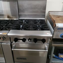 Used American Range 24"L With 4 Burners N Standard Oven Natural Gas 