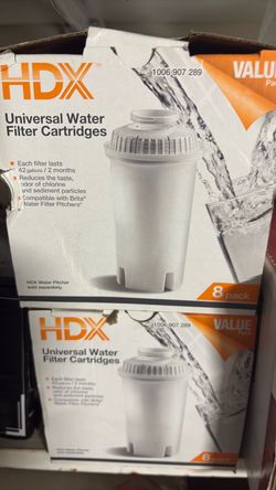 2 boxes HDX universal water filter cartridges