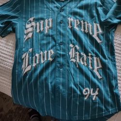 Supreme Love Hate 94 Baseball Jersey 