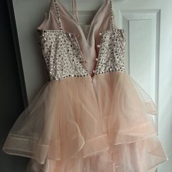 Beaded Short Prom Dresses for Women W/Tulle 