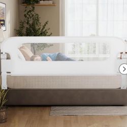 78’’ NUTIKAS Baby Bed Rail Guard for Toddlers Bed Rails for Twin, Full, Queen, King size(gray)