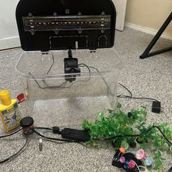 5 Gallon Fish Tank And Betta Food 