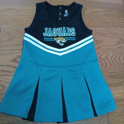 NFL football Jacksonville jaguars  Girl Cheerleading dress size 4T 3X 