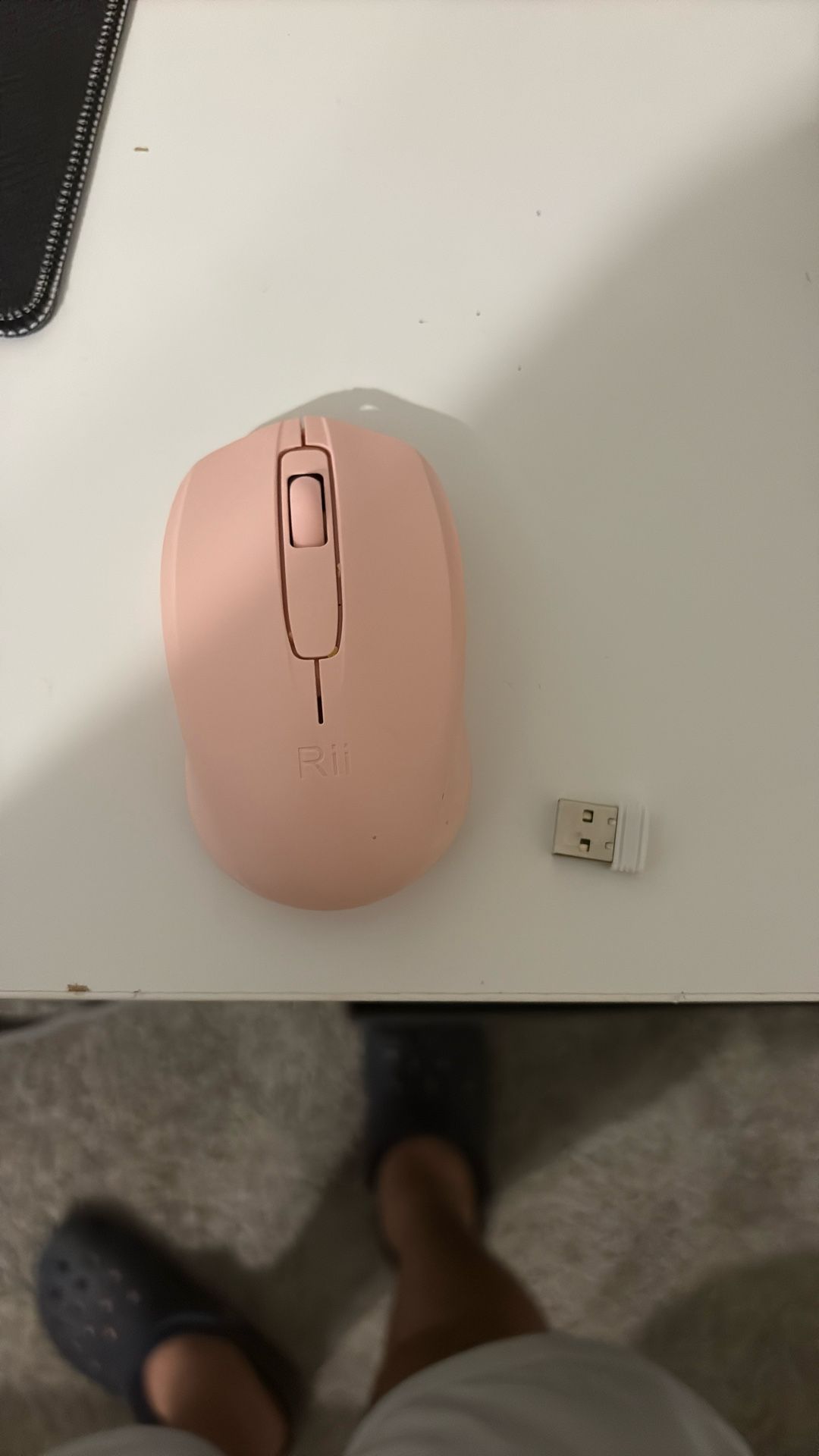 Rii Wireless Mouse,2.4G Portable Computer Mice for PC, Laptop, Windows,Office Included Wireless USB  (Pink