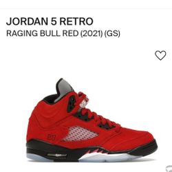 JORDAN LO RETRO
RAGING BULL RED  (GS) Size 4.5