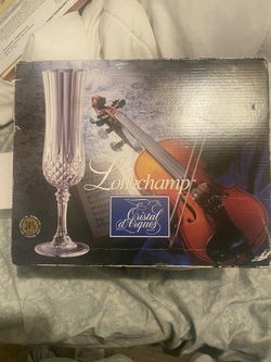 Set Of 4 Crystal Flutes 