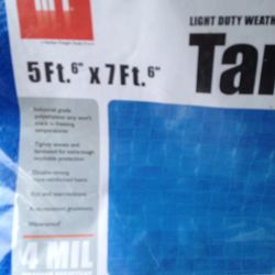 blue tarp