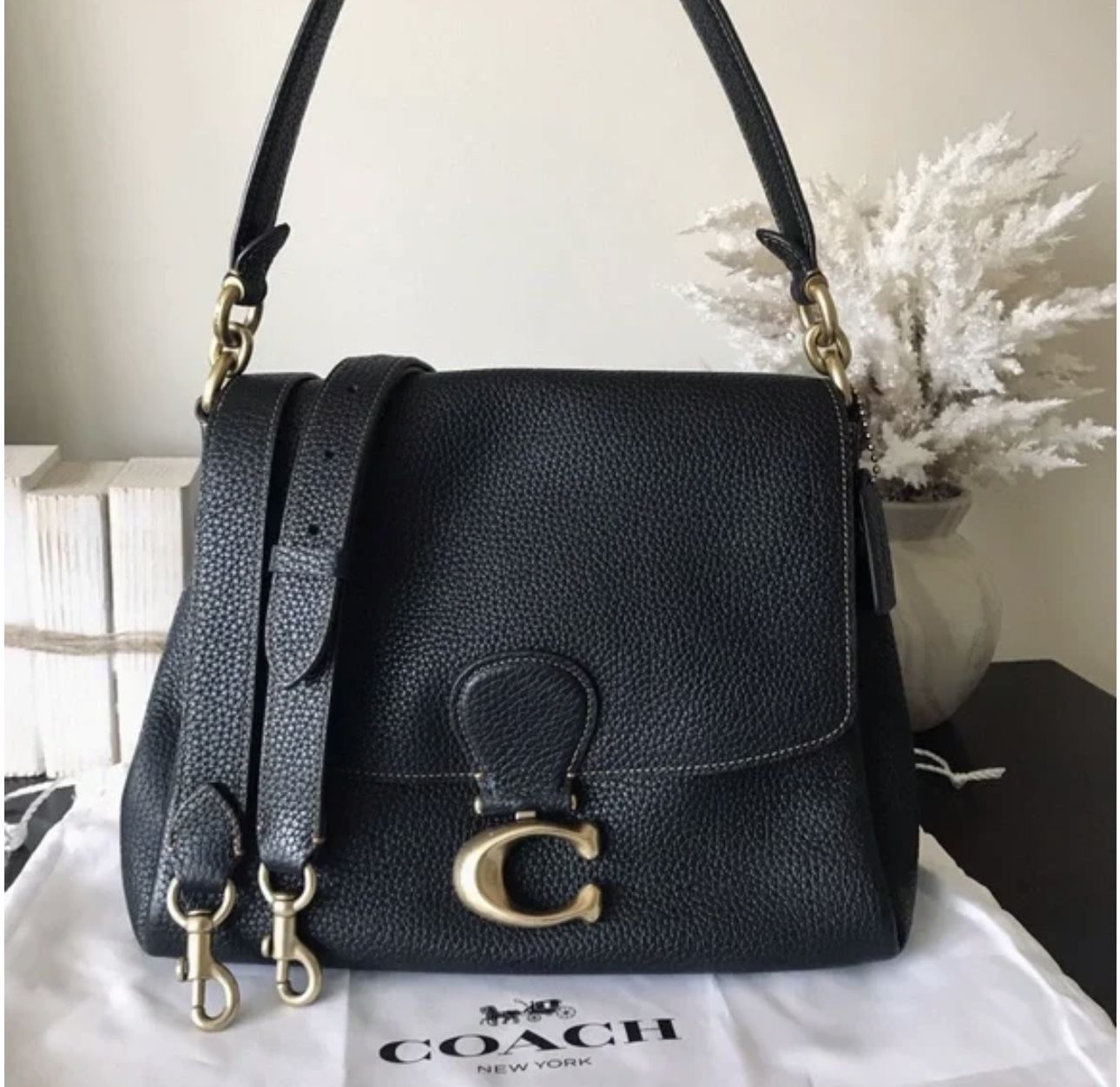 Coach May Leather Shoulder Bag