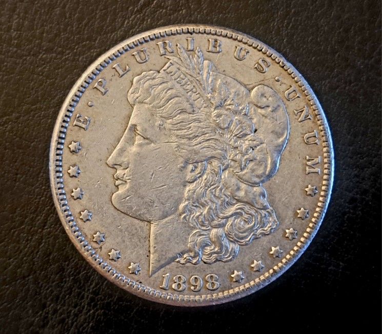 1898-S Morgan Silver Dollar - AU Condition - Key Date