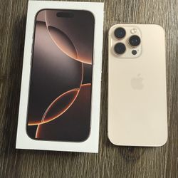iPhone 16 Pro, Desert Titanium, 256GB, unlocked