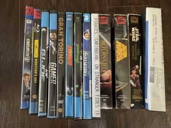 Blue Ray DVD And VHS