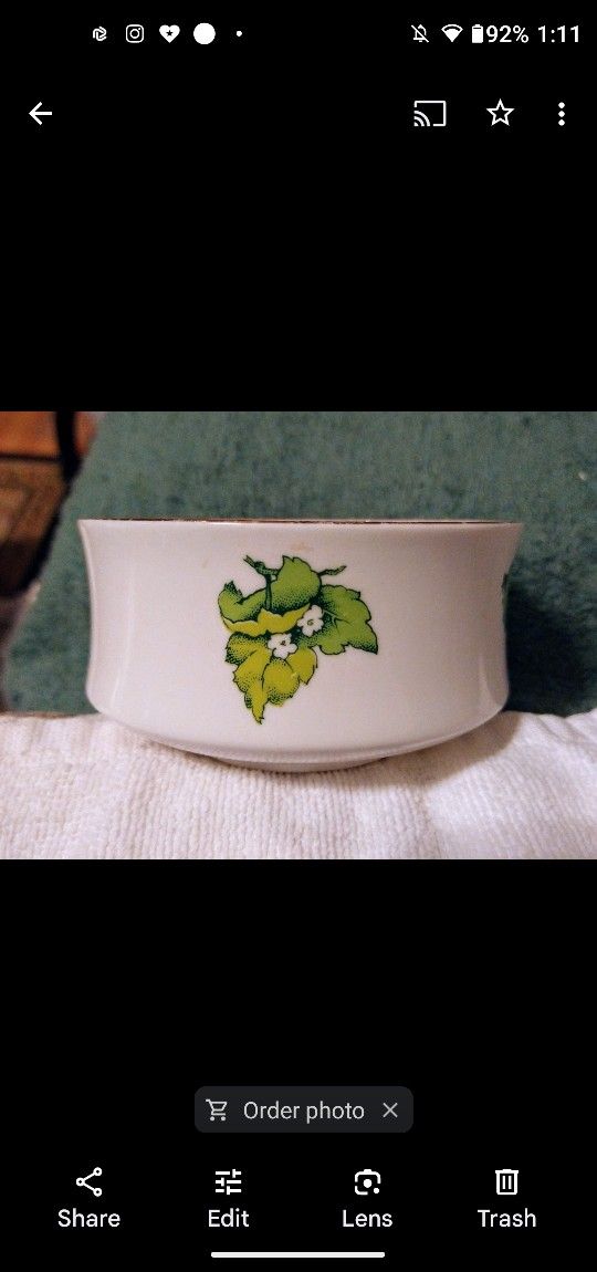 Crown Sterling Porcelain Sugar Bowl