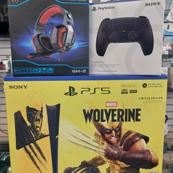 Ps5 wolverine  edition available on payments with $49 down , apply online or in store for financing