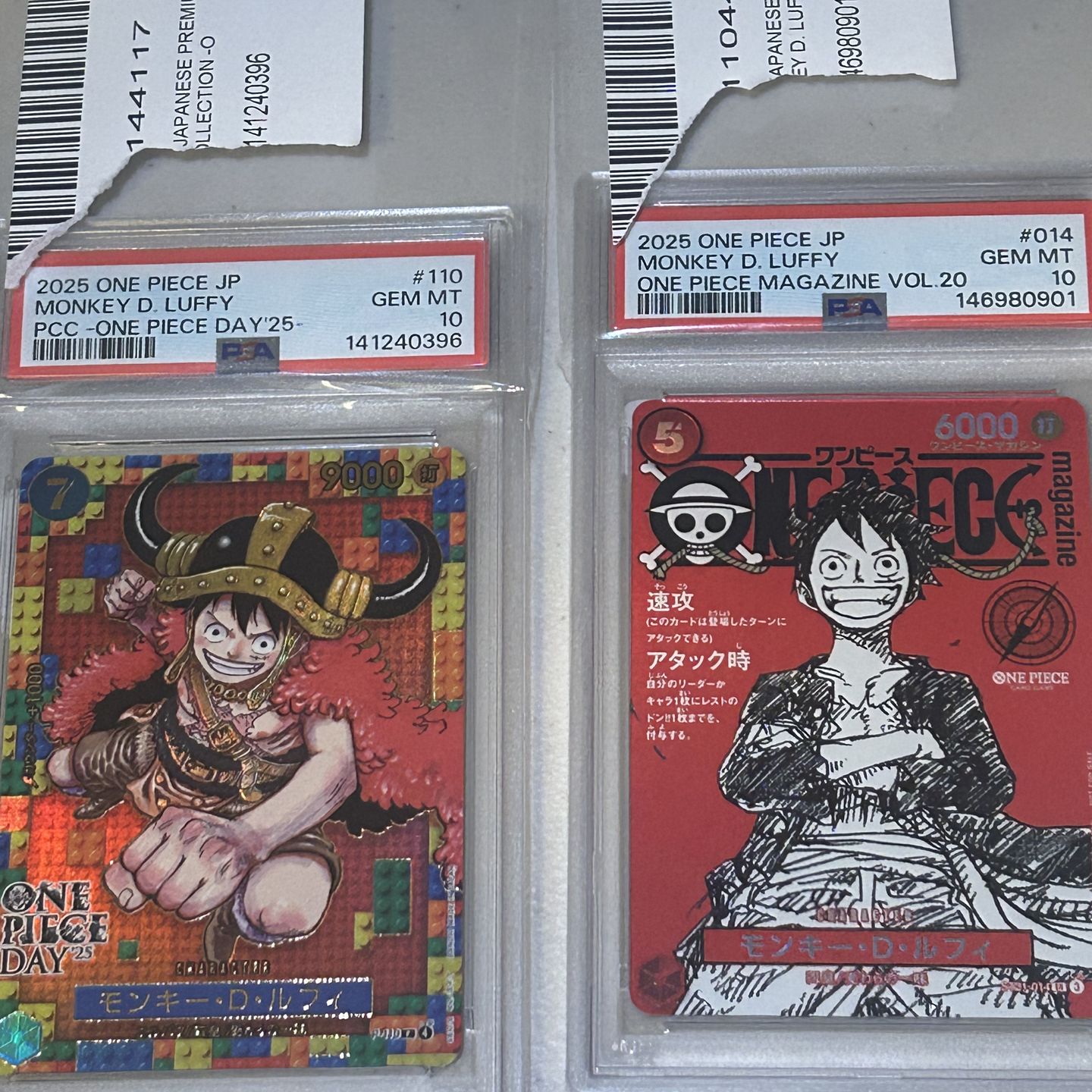 CGC PRISTINE 10 Luffy P-110 ONE ONE PIECE DAY 25