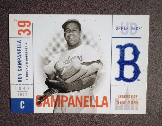 2001 Upper Deck Roy Campanella Brooklyn Dodgers #10 Baseball Card Vintage Collectible MLB Sports
