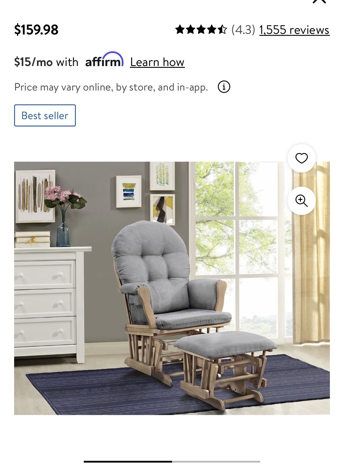 Angel line windsor glider replacement charming cushions