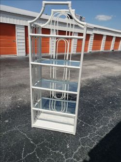 ✨ VINTAGE RATTAN & BAMBOO ETAGERE 😍😍 CHARMING & UNIQUE! ✨