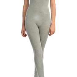 Women Catsuit Cotton Spaghetti Strapped Yoga Bodysuit Jumpsuit Reg/Plus Size