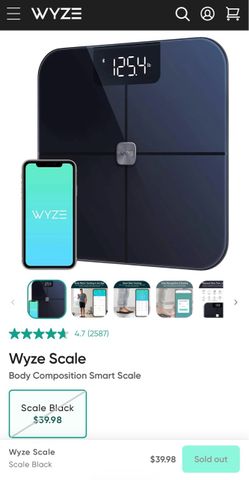 Wyze Smart Scale Bluetooth weight, BMI, heart rate etc