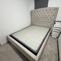 Queen Bed Frame with Box Spring