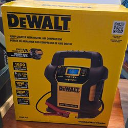 DEWALT
1600-Peak Amp Portable Jump Starter with Digital Compressor & USB Power Bank