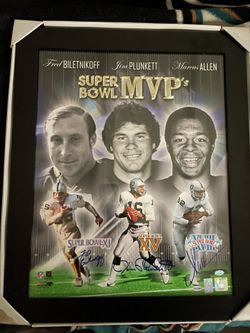16x20 Framed Signed Raiders MVP PHOTO 