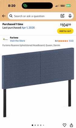 New queen size headboard