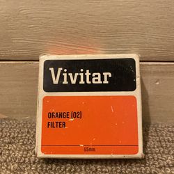 Vintage Vivitar Orange Filter Lens