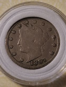 1897 Liberty V Nickel US Coin