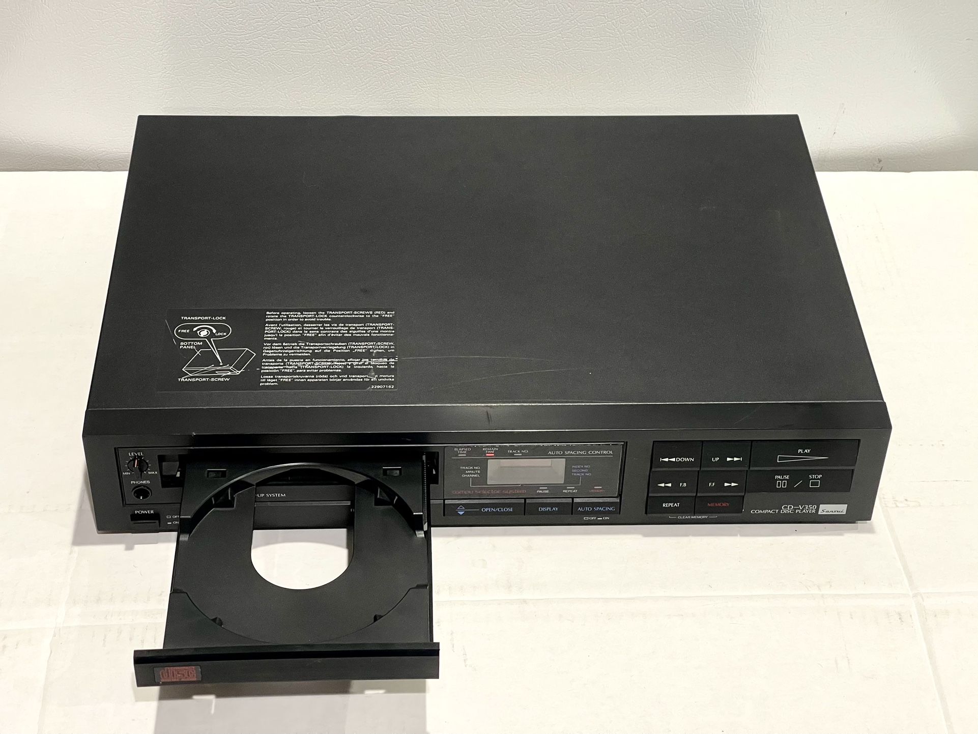 Vintage SANSUI CD - V350 Compact Disc Player