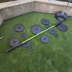 Plates + Barbell 