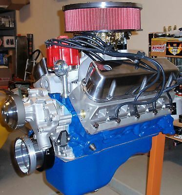 Rebuilt Ford 302 and rebuilt C4 transmission.